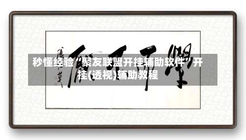 秒懂经验“聚友联盟开挂辅助软件	”开挂(透视)辅助教程-第2张图片