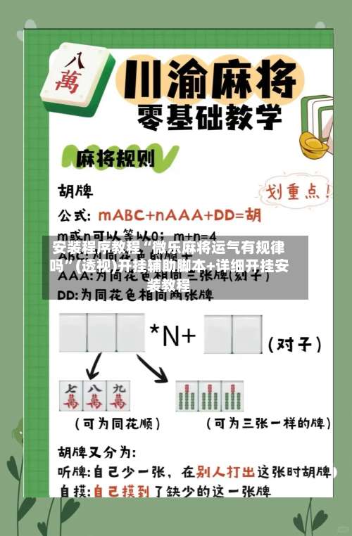 安装程序教程“微乐麻将运气有规律吗”(透视)开挂辅助脚本+详细开挂安装教程-第3张图片