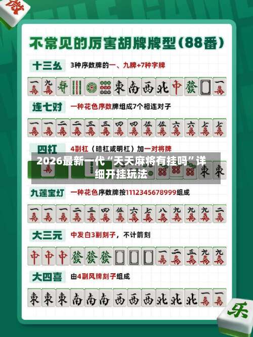 2026最新一代“天天麻将有挂吗”详细开挂玩法-第1张图片