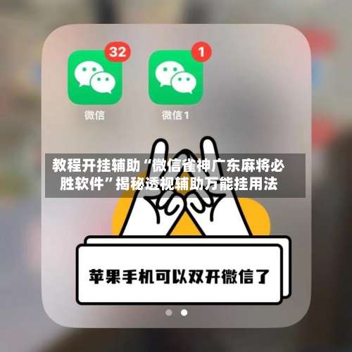 教程开挂辅助“微信雀神广东麻将必胜软件”揭秘透视辅助万能挂用法-第3张图片