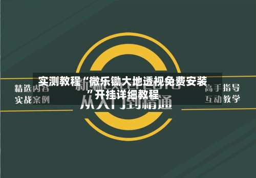 实测教程“微乐锄大地透视免费安装”开挂详细教程-第1张图片