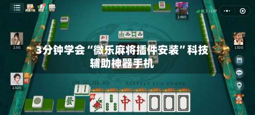 3分钟学会“微乐麻将插件安装	”科技辅助神器手机-第2张图片