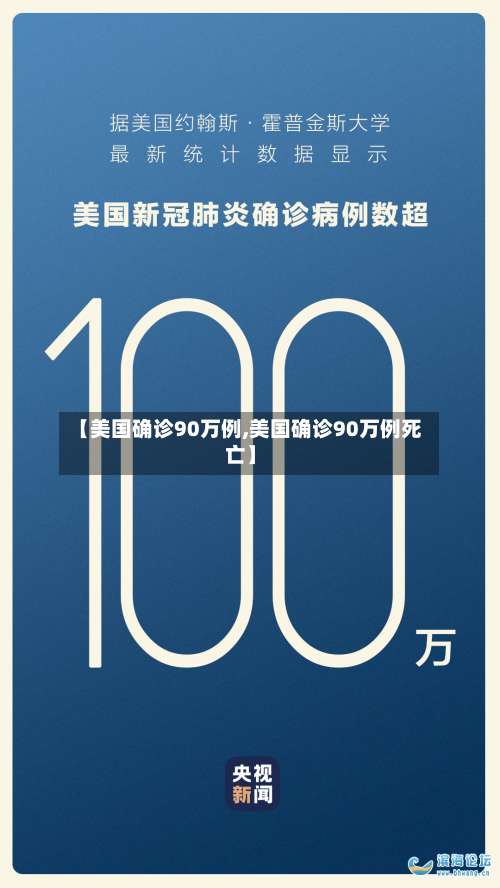 【美国确诊90万例,美国确诊90万例死亡】-第2张图片
