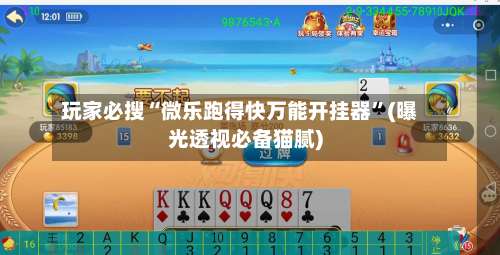 玩家必搜“微乐跑得快万能开挂器”(曝光透视必备猫腻)-第2张图片