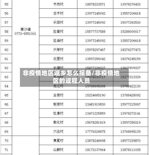 非疫情地区返乡怎么报备/非疫情地区的返程人员-第2张图片