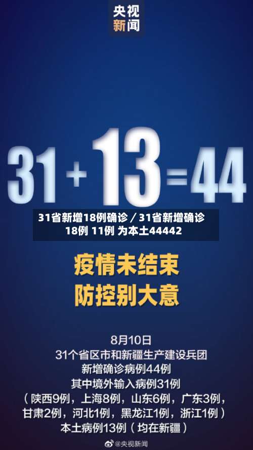 31省新增18例确诊／31省新增确诊18例 11例 为本土44442-第2张图片