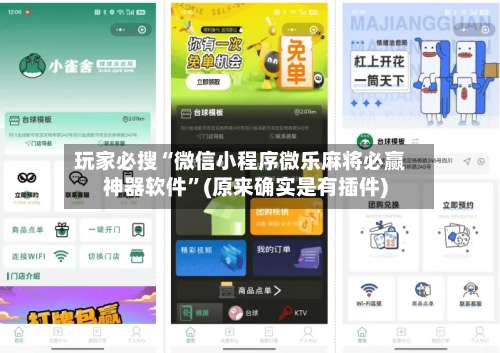 玩家必搜“微信小程序微乐麻将必赢神器软件”(原来确实是有插件)-第2张图片