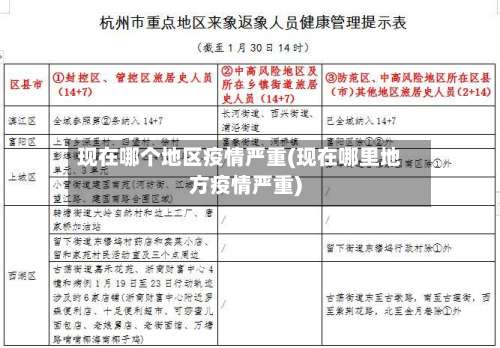 现在哪个地区疫情严重(现在哪里地方疫情严重)-第1张图片