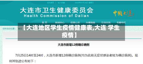 【大连地区学生疫情健康表,大连 学生 疫情】-第1张图片