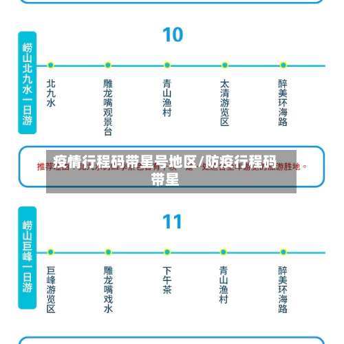 疫情行程码带星号地区/防疫行程码带星-第3张图片