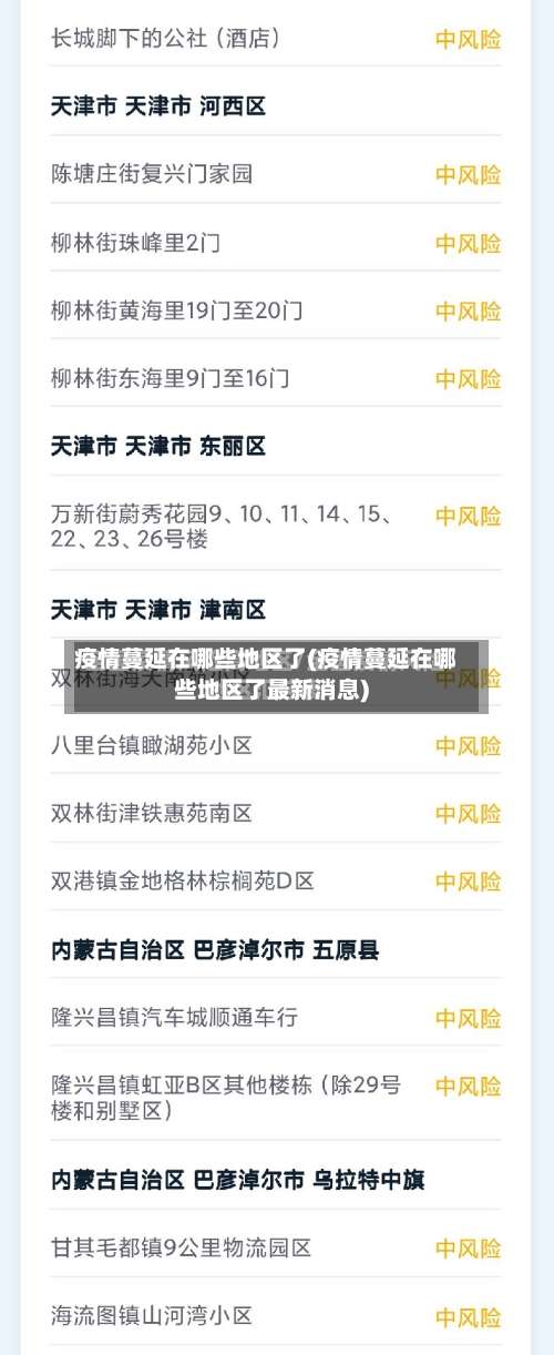 疫情蔓延在哪些地区了(疫情蔓延在哪些地区了最新消息)-第3张图片