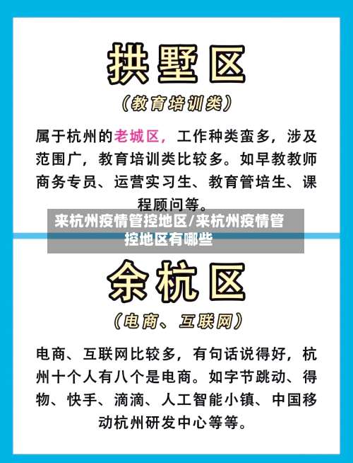 来杭州疫情管控地区/来杭州疫情管控地区有哪些-第1张图片