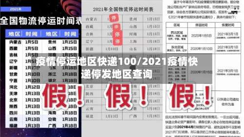 疫情停运地区快递100/2021疫情快递停发地区查询-第1张图片