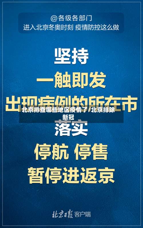 北京排查哪些地区疫情了/北京排除新冠-第1张图片